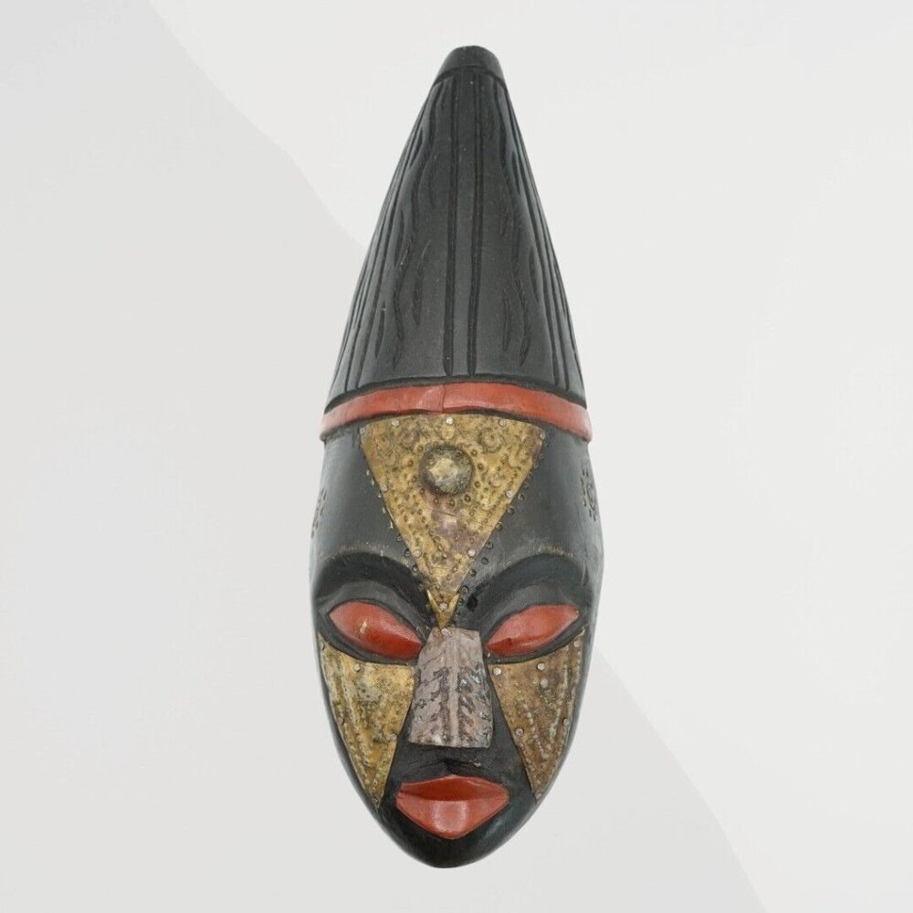 African Mask Vintage Old Style Antique Decorative Collectible‎ 12.5"